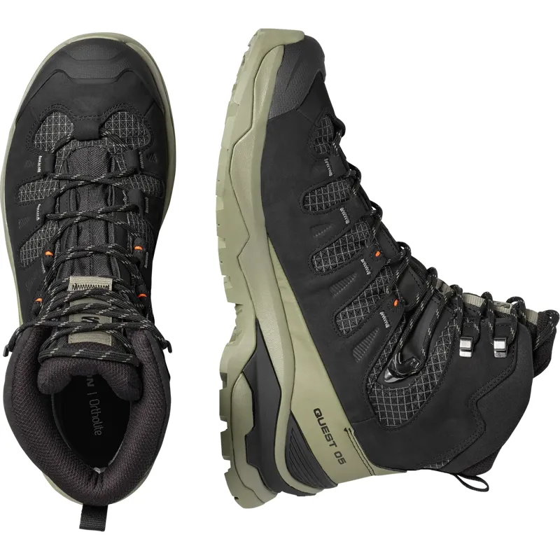 Salomon Quest 5 GTX Men's in Black/Deep Lichen Green-2
