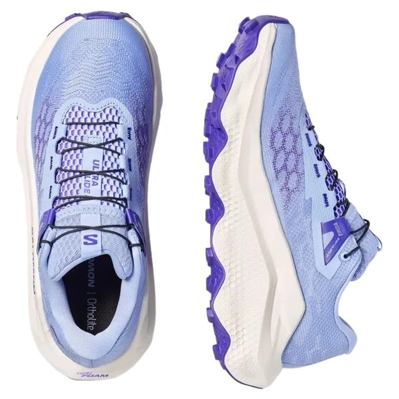 Salomon Ultra Glide 4 Trail Shoes Womens in Brunnera Blue/Vanilla Ice-4