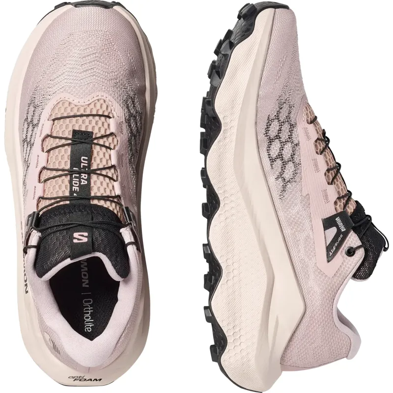 Salomon Ultra Glide 4 Trail Shoes Womens in Shadow Gray/Tapioca/Black-4