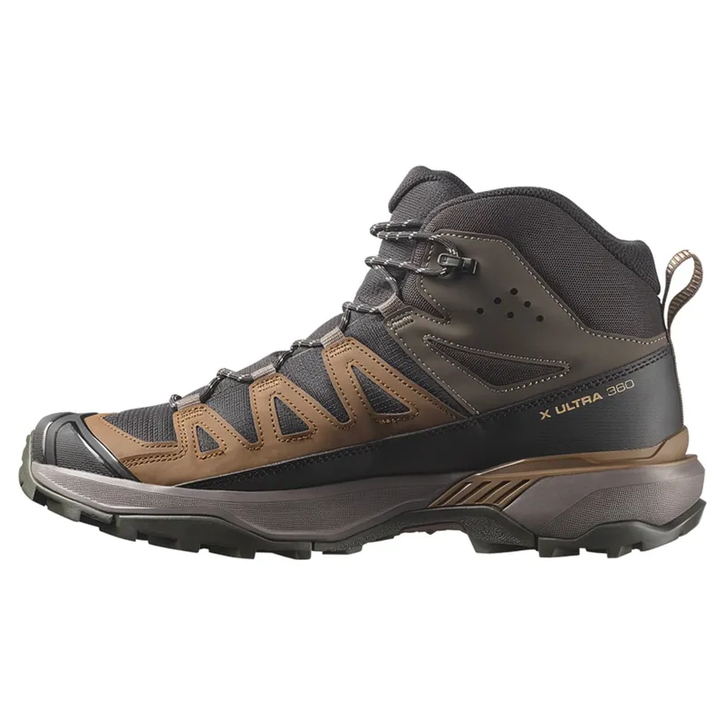 Salomon X Ultra 360 Mid GTX Hiking Boots Mens in Black/Dark Gull Gray-3