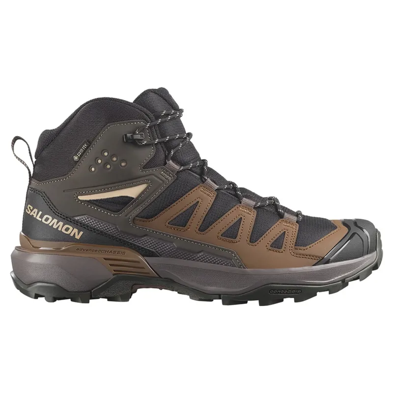 Salomon X Ultra 360 Mid GTX Hiking Boots Mens in Black/Dark Gull Gray