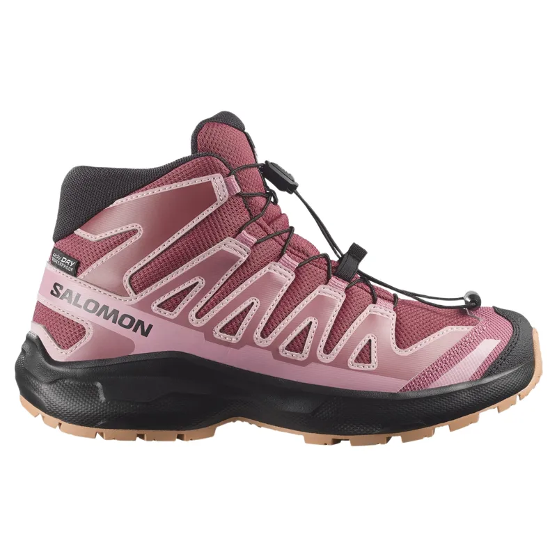 Salomon XA Pro Mid Waterproof Shoes Junior in Nocturne/Dusky Orchid