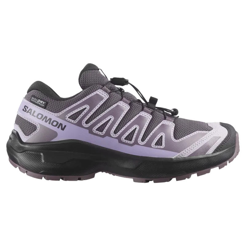 Salomon XA Pro Waterproof Shoes Junior in Huckleberry/Black/Nectarine