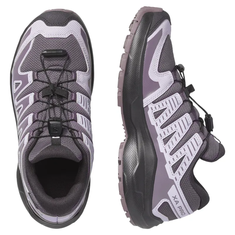 Salomon XA Pro Waterproof Shoes Junior in Huckleberry/Black/Nectarine-3