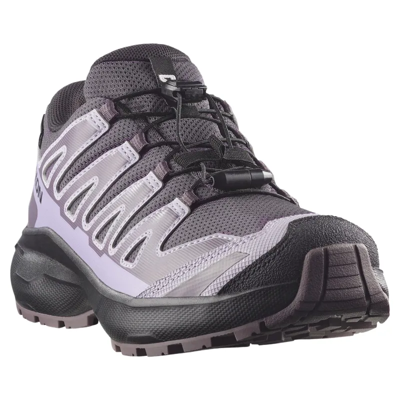 Salomon XA Pro Waterproof Shoes Junior in Huckleberry/Black/Nectarine-4
