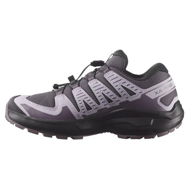 Salomon XA Pro Waterproof Shoes Junior in Huckleberry/Black/Nectarine-2