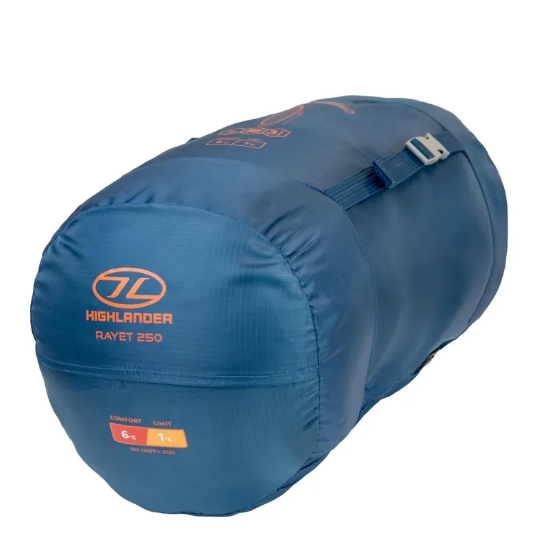 Highlander Rayet 250 Sleeping Bag in Deep Blue-7