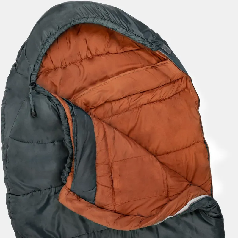 Highlander Rayet 450 Sleeping Bag in Dark Grey-5
