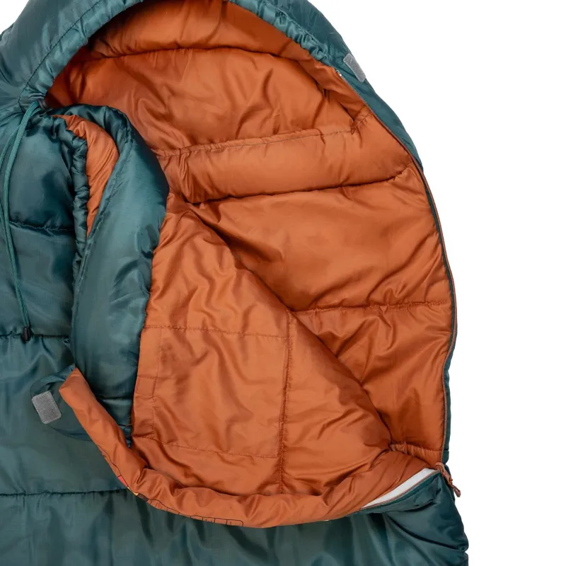 Highlander Rayet 350 Sleeping Bag in Pine Green-2