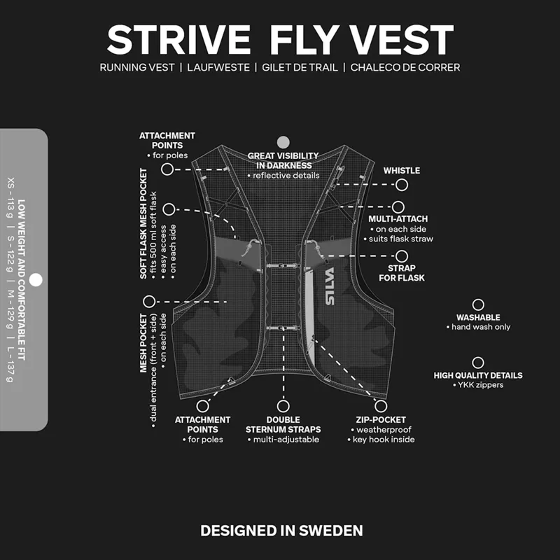Silva Strive Fly 3L Running Vest in Black-7