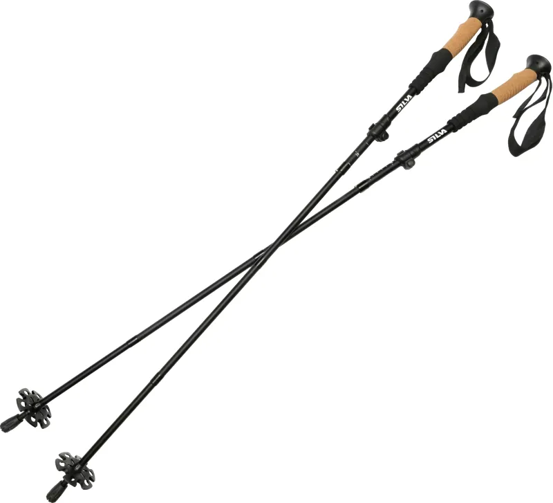 Silva Trekking Aluminium Z-Fold Pole in Black