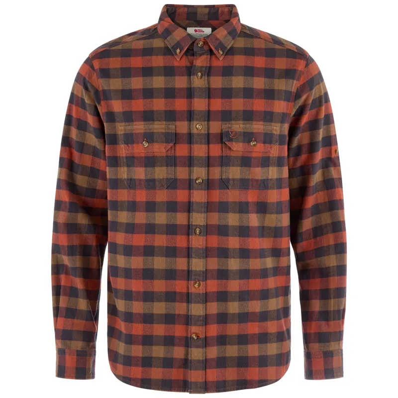 Fjallraven Skog Relaxed Shirt Mens in Autumn Leaf/Wood Brown