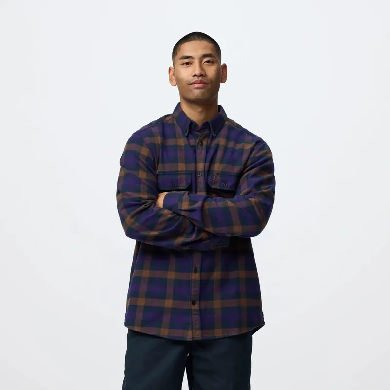 Fjallraven Skog Relaxed Shirt Mens in Autumn Leaf/Wood Brown-4