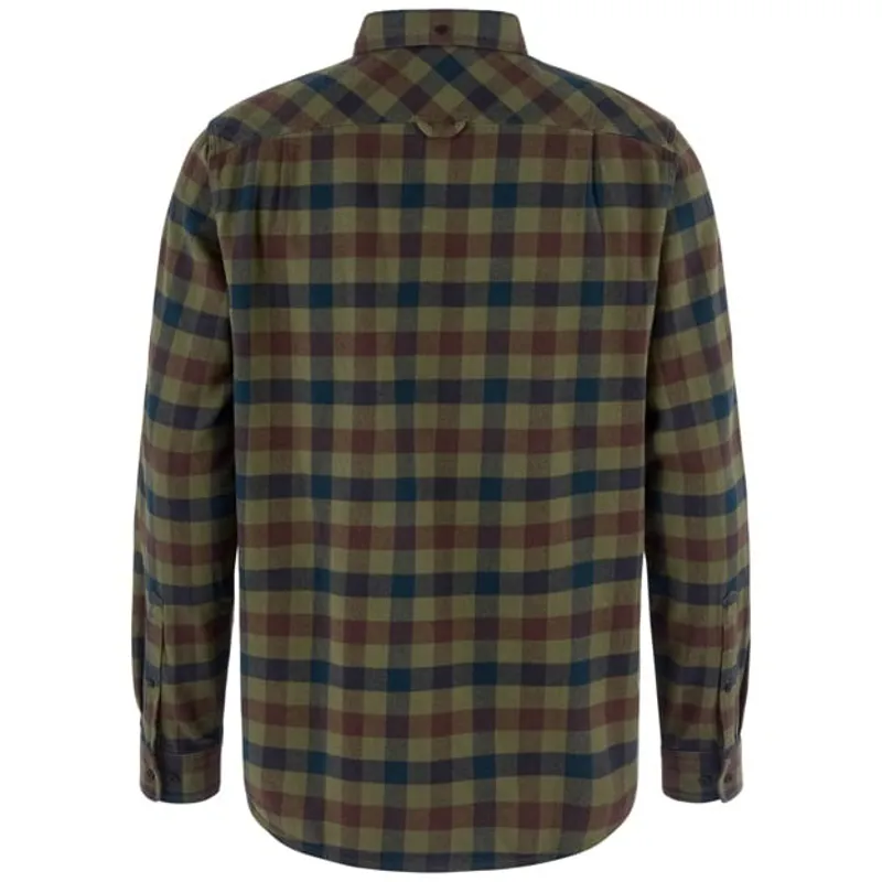 Fjallraven Skog Relaxed Shirt Mens in Laurel Green/Dark Navy-1