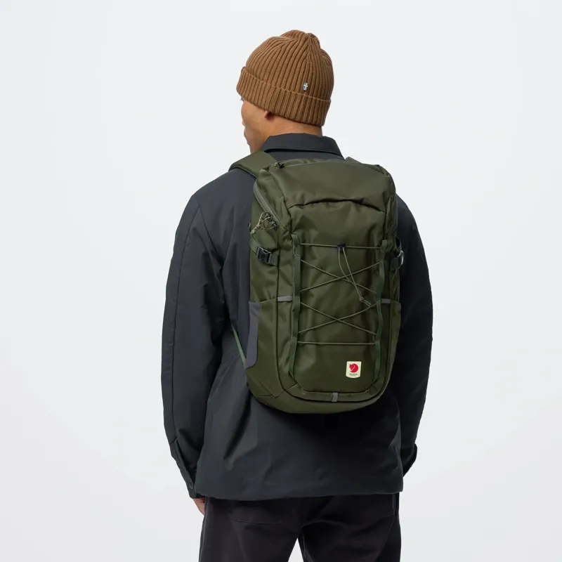 Fjallraven Skule Top Zip 30 Unisex Backpack in Deep Forest-4
