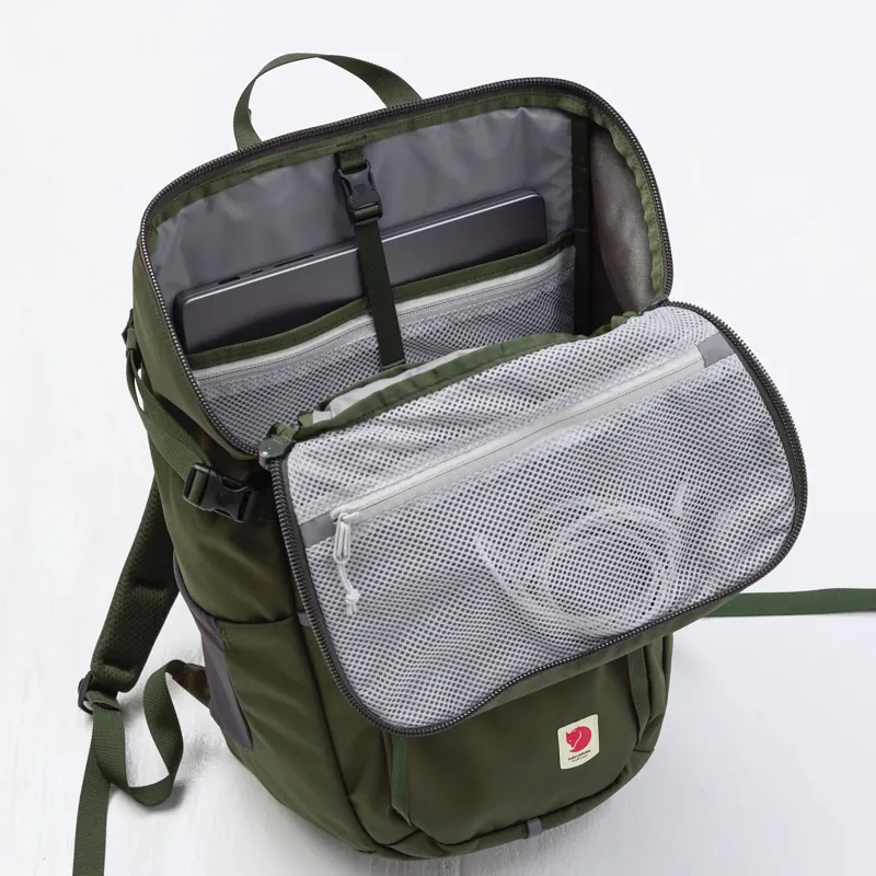 Fjallraven Skule Top Zip 30 Unisex Backpack in Deep Forest-5