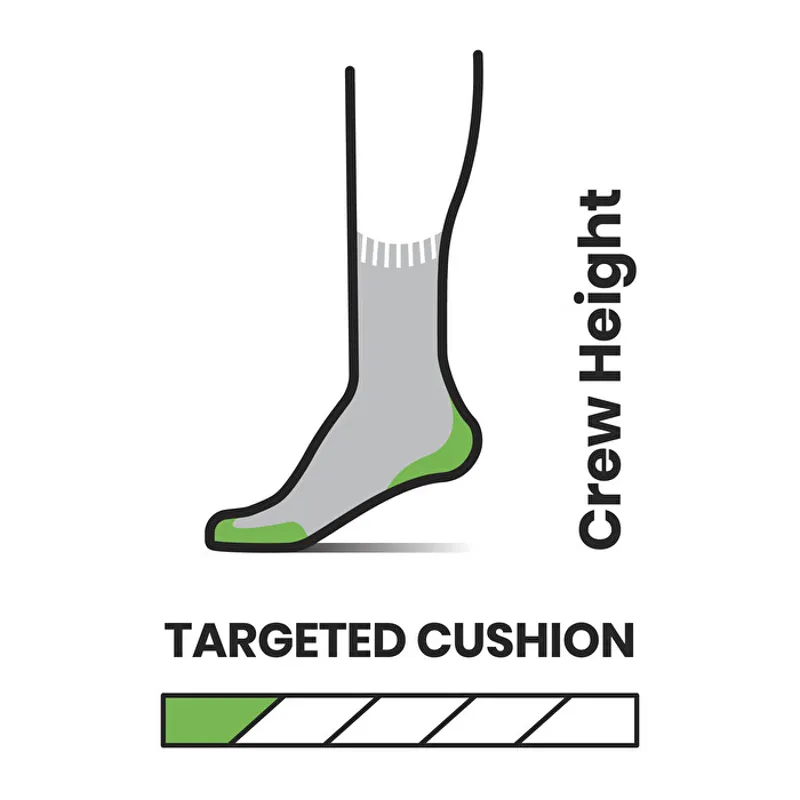 Smartwool Hike Targeted Cushion Crew Socks Womens in Purple Eclipse-1