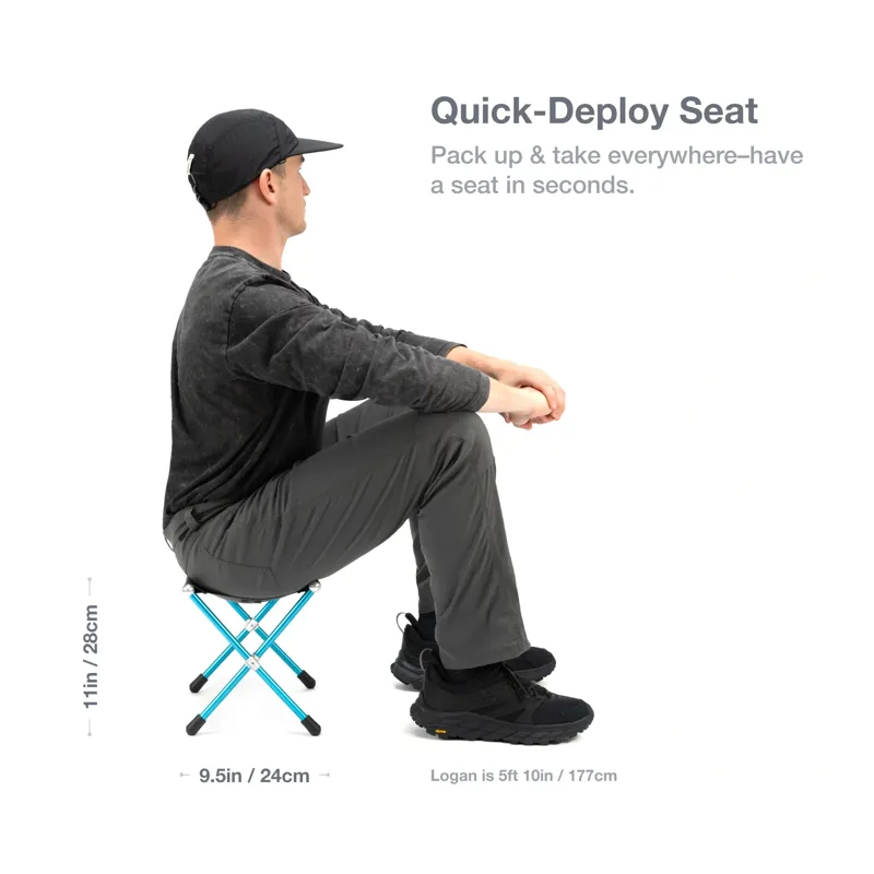 Helinox Speed Stool in Cyan/Black-6
