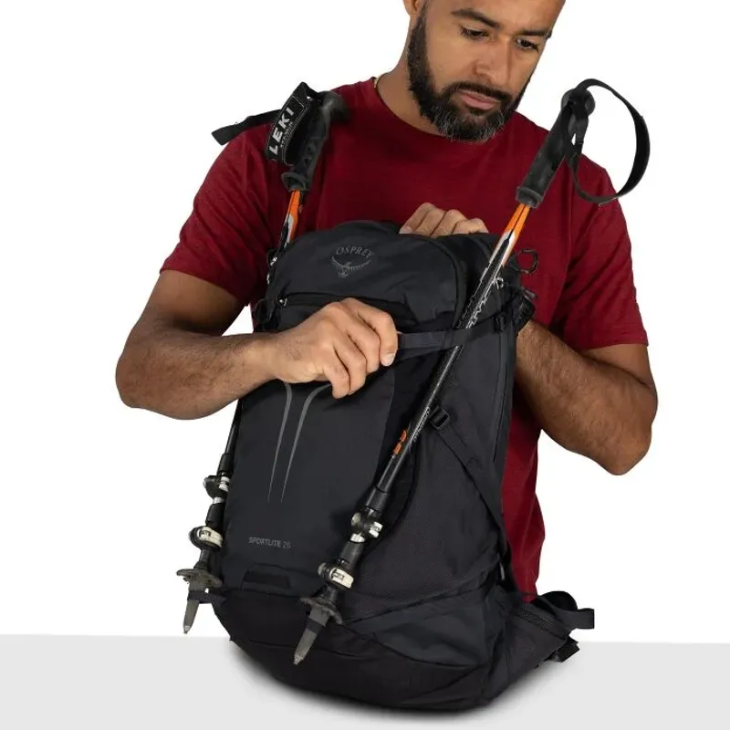 Osprey Sportlite 25 Backpack 25L in Raven Black-10