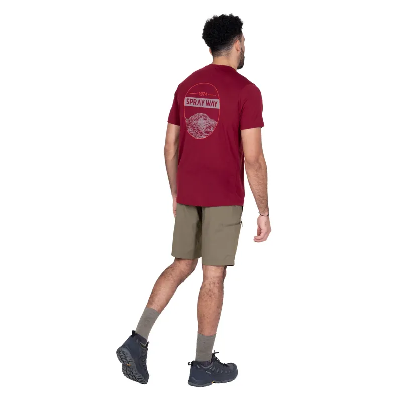 Sprayway Clip Tee Mens in Sumac-4