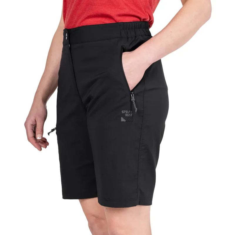 Sprayway Escape Womens Hiking Short in Black-7