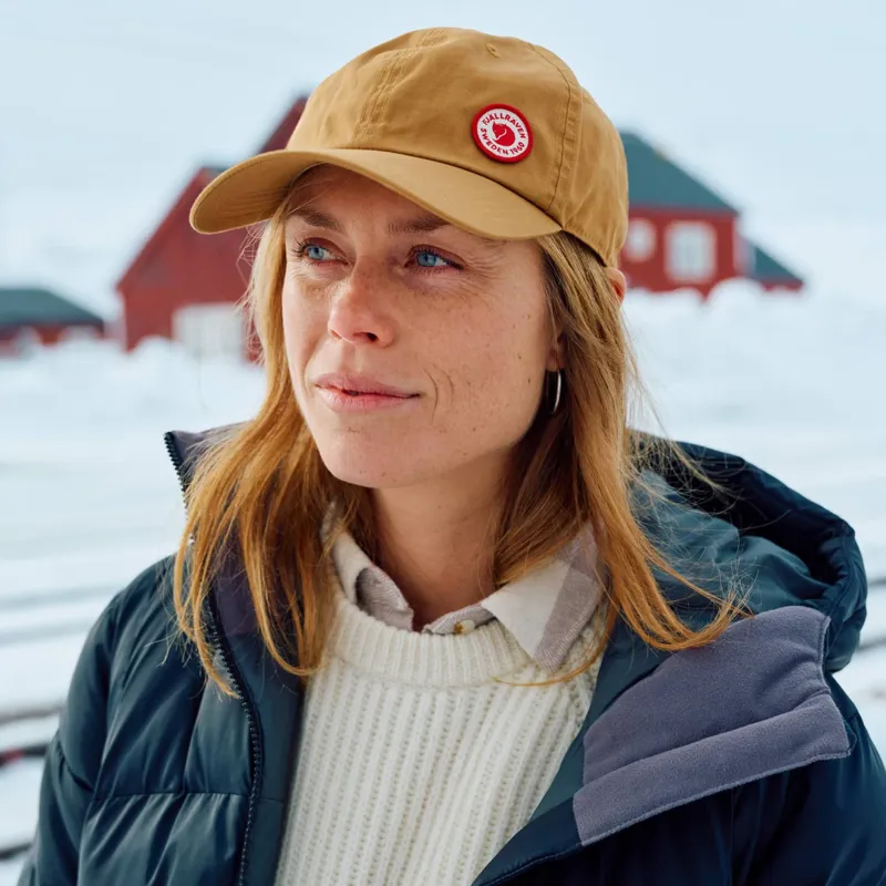 Fjallraven Logo Cap in Mustard Yellow-5