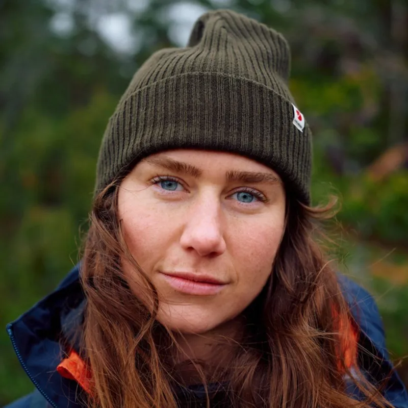 Fjallraven Rib Hat in Safety Orange-4