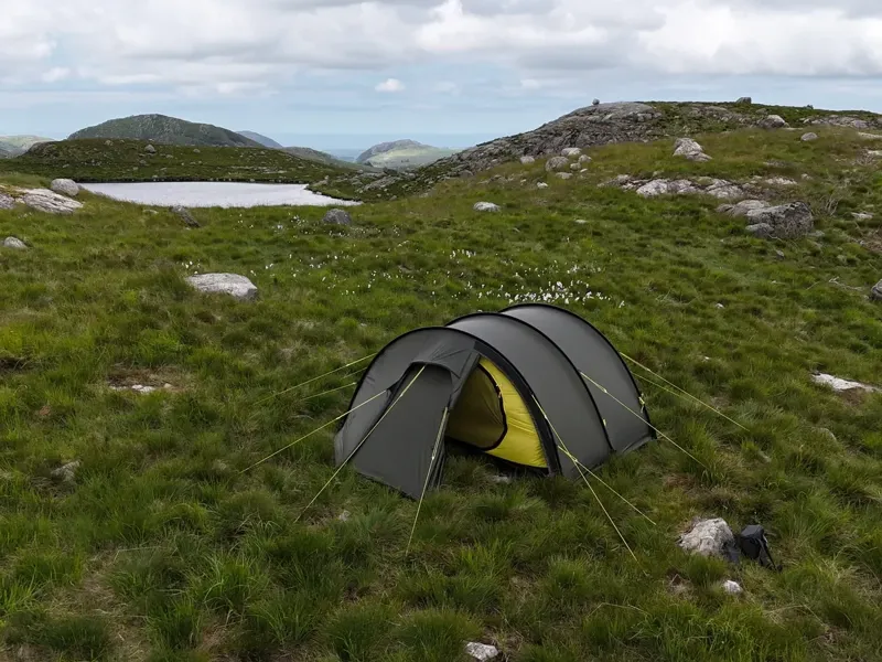 Nortent Ly 2 Silnylon 4S Tent with Footprint in Army Green-5