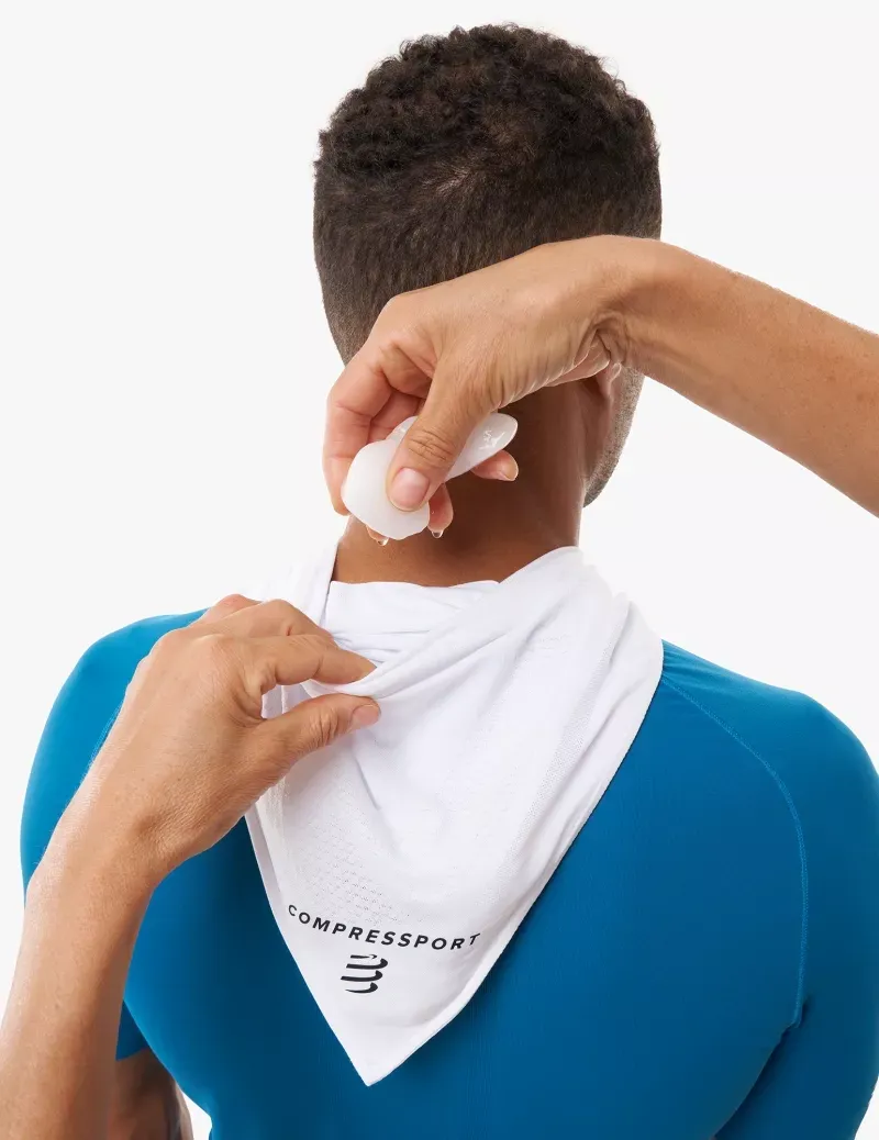 Compressport Stayfresh Ice Bandana in White-2