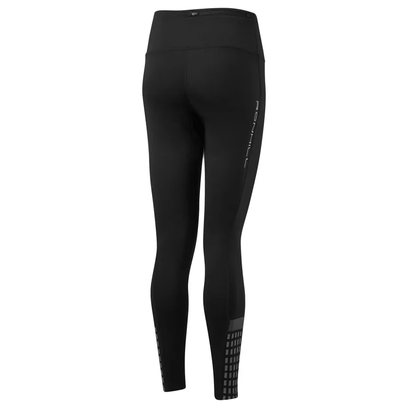 Ronhill Tech Afterhours Running Tight Womens in Black/Charcoal/Reflect-1