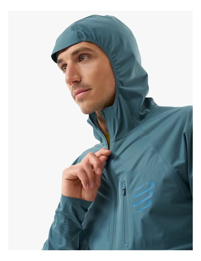 Compressport Tempest Waterproof Jacket Men's in Stargazer-3