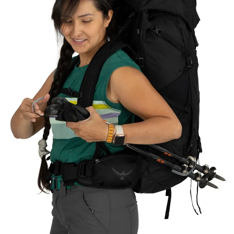 Osprey Tempest 44 Backpack in Red Pampas/Coal Grey-3