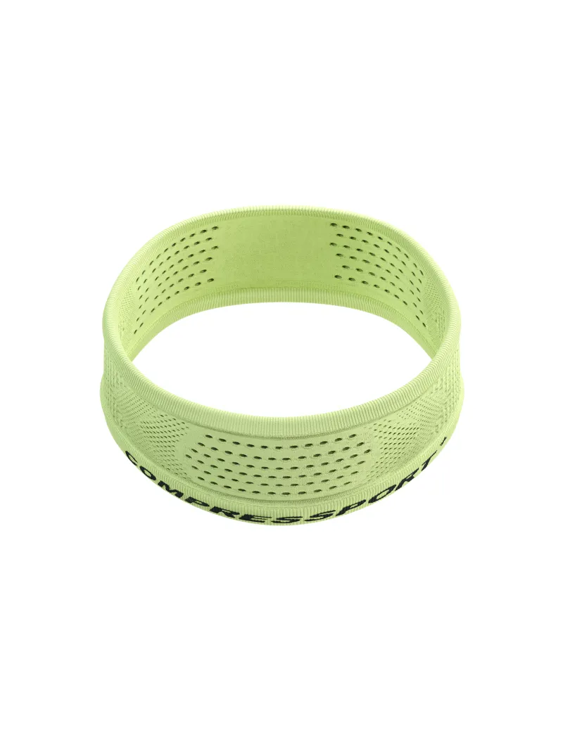 CompresSport Thin Headband On/Off in Shadow Lime-1