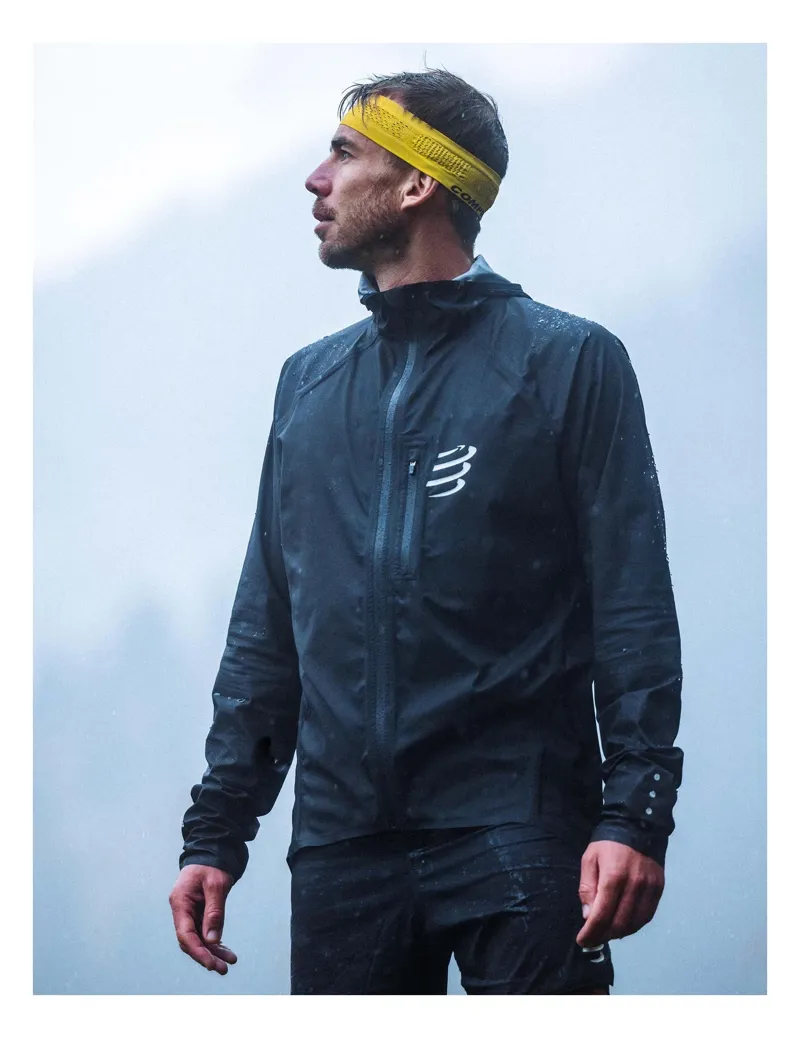 Compressport Thunderstorm Waterproof Jacket Unisex in Black-5
