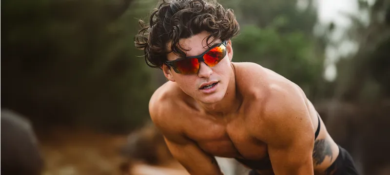 Tifosi Navar FC Sunglasses in Satin Vapor Smoke Red Mirror-3