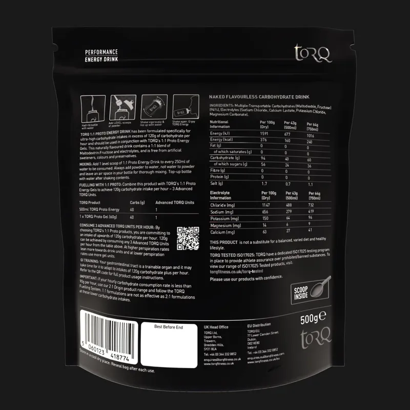 Torq Proto 1:1 Energy Drink 500g in Naked-1