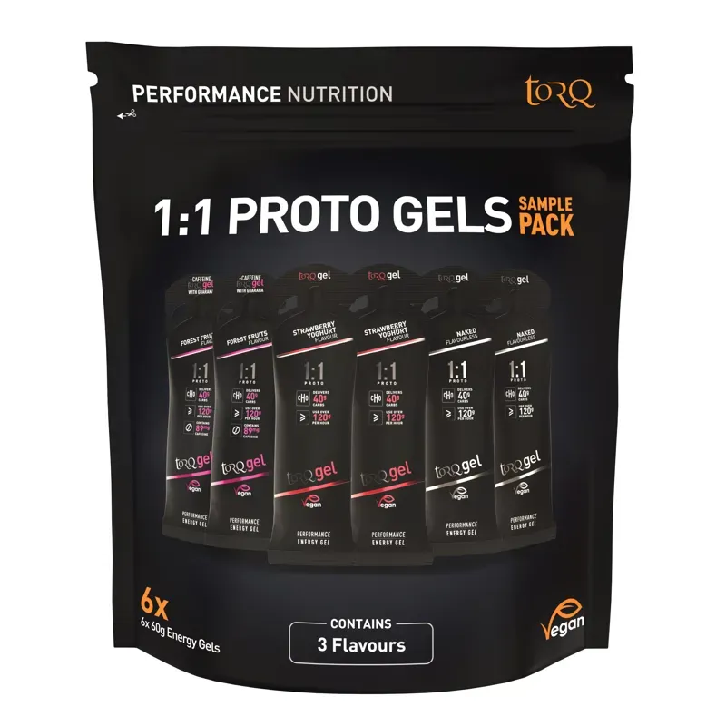 Torq Proto 1:1 Sample Gels 6 Pack in Black
