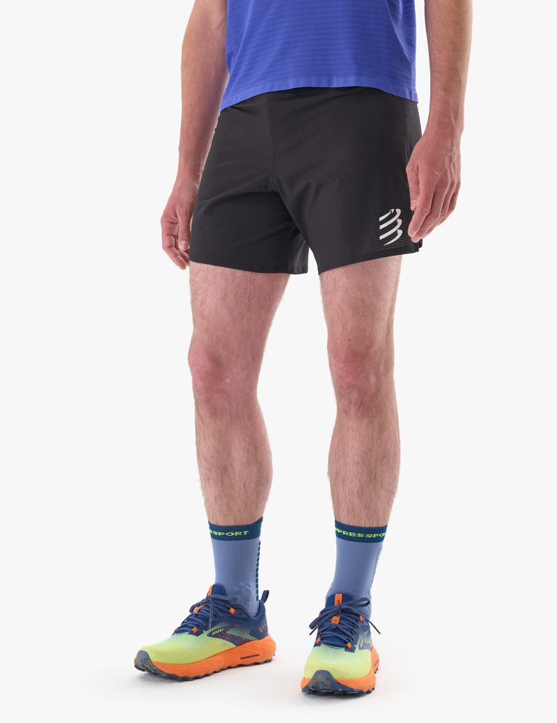 CompresSport Trail Racing Overshort Mens in Black