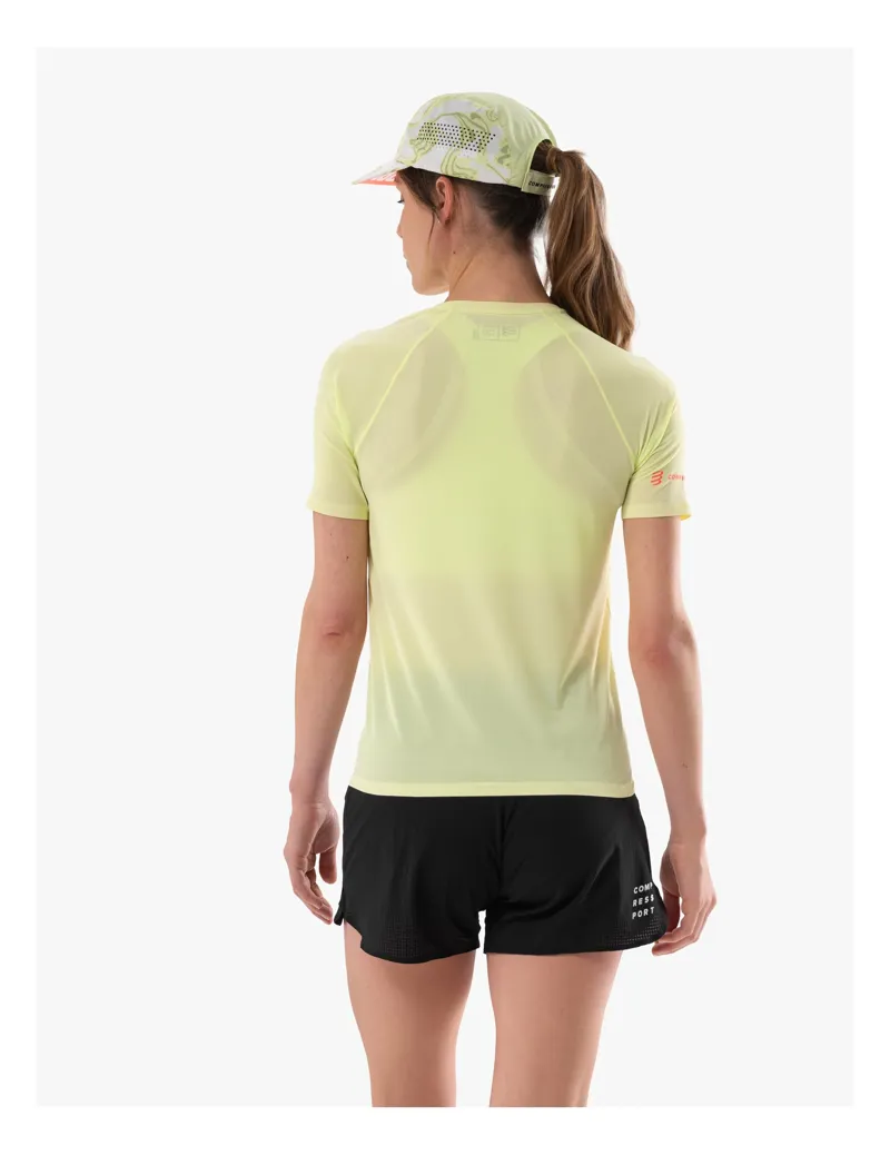 CompresSport Trail Racing Short Sleeve T-Shirt Womens in Shadow Lime-9