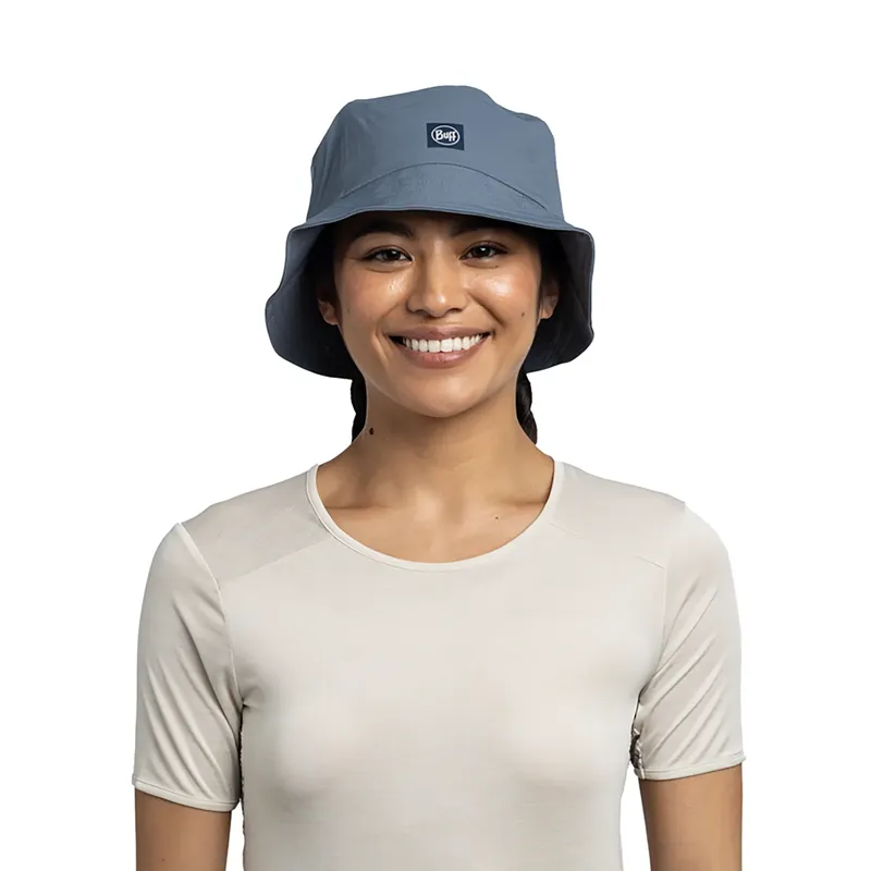 Buff Adventure Bucket Hat in Solid Stone Blue-3