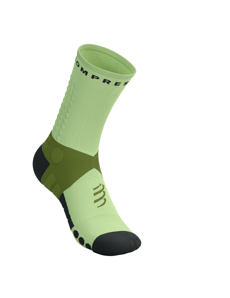 CompresSport Ultra Trail Socks V2.0 in Woodbine/Shadow Lime-3