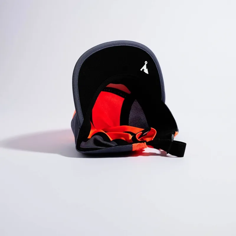 Vaga Club Running Cap in Neon Coral/Slate Blue-3