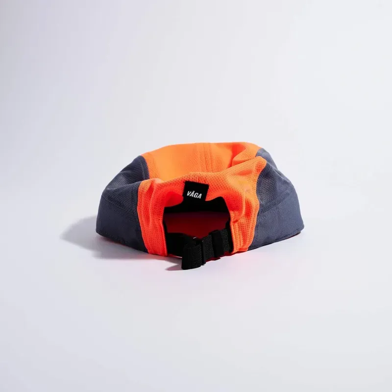 Vaga Club Running Cap in Neon Coral/Slate Blue-2