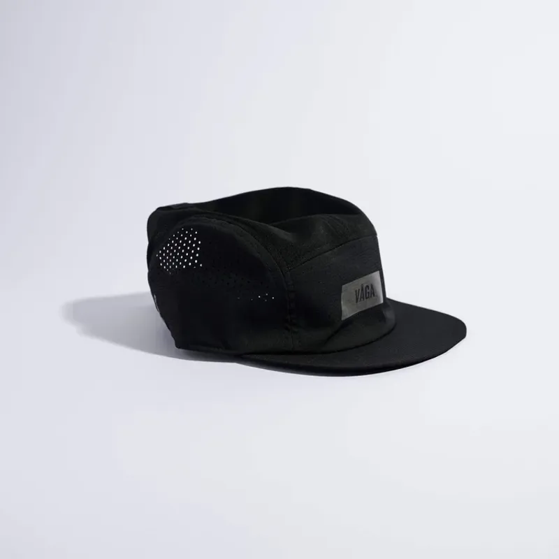 Vaga Feather Racing Cap in Black-1