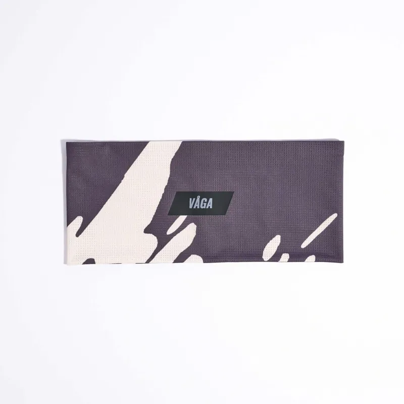 Vaga Lightweight Mesh Running Headband in Charcoal/Taupe-1