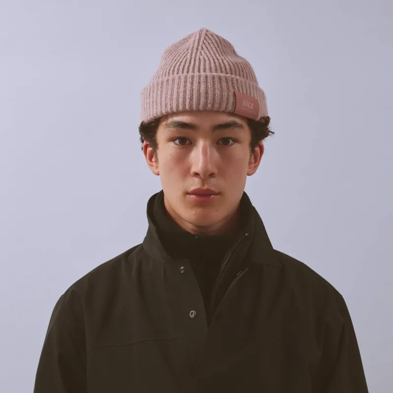 Vaga Midweight Beanie in Dusky Rose-2