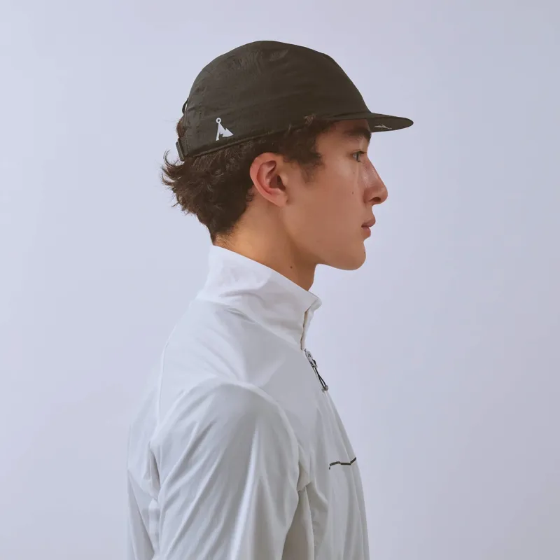 Vaga Wind Resistant Feather Racing Cap in Storm Black-5