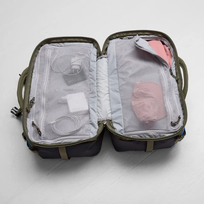 Fjallraven Vardag Splitpack 45L Travel Bag in UN Blue/Green-11