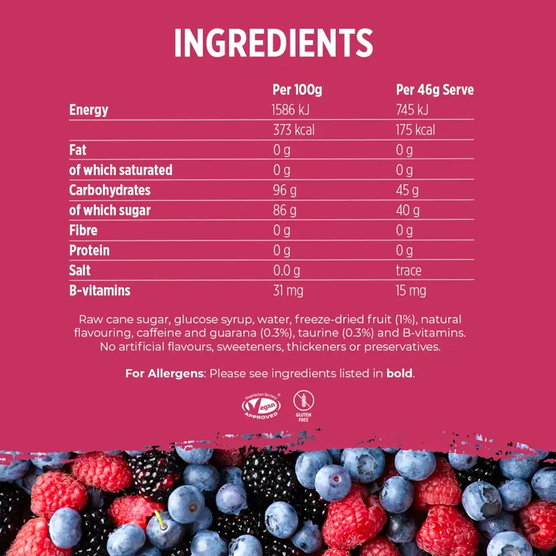 Voom Caffeine Kick Energy Bar 47g in Berry-1