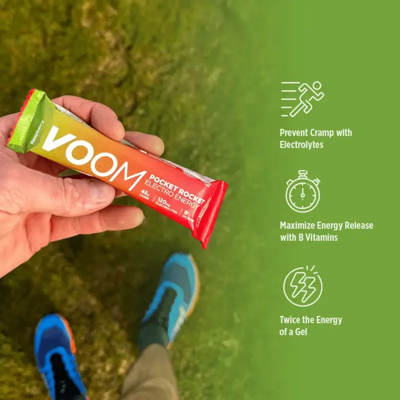 Voom Pocket Rocket Electro Energy Bar 47g in Raspberry-3